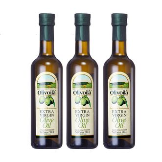 欧丽薇兰  特级初榨橄榄油500ml*3瓶装家用健康炒菜食用油
