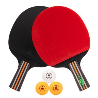安格耐特/Agnite  二星直拍乒乓球拍套装 FH209