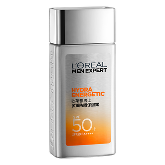 欧莱雅(LOREAL)男士多重防晒保湿露80ML、SPF50抗紫外线清爽不粘腻防晒黑