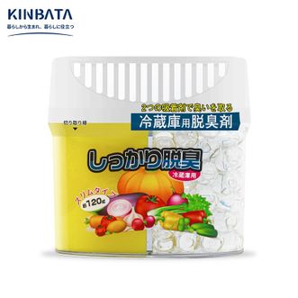 kinbata  冰箱除味盒除味剂除臭剂家用保鲜除异味冰箱除臭盒  柠檬味     N-977