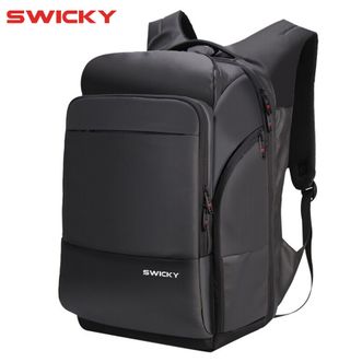 瑞驰SWICKY 商务双肩包男背包大容量15.6英寸多功能电脑包88006 普通款