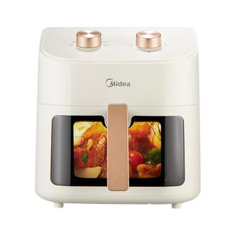 美的/Midea  空气炸锅透明可视免翻面7升实用大容量家用多功能无油炸电炸锅烤箱 MF-KZE7001