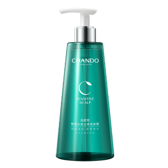 自然堂/Chando  头皮护理敏感头皮止痒洗发露550mL  控油止痒蓬松舒缓修护改善敏感