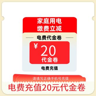 电e宝  国家电网电费充值代金券20元