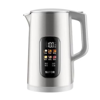 苏泊尔（SUPOR）  电热水壶 1.7L大容量调温保温恒温母婴 冲奶粉烧水壶 大彩屏实时显温 316L不锈钢电水壶SW-17J82A