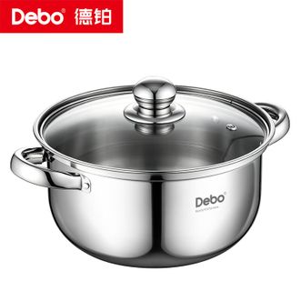 Debo  弗伦斯堡304不锈钢汤锅炖锅奶锅小火锅电磁炉通用