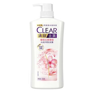 清扬（CLEAR）蓬松去屑洗发水樱花沁爽香型720g洗发露洗发水
