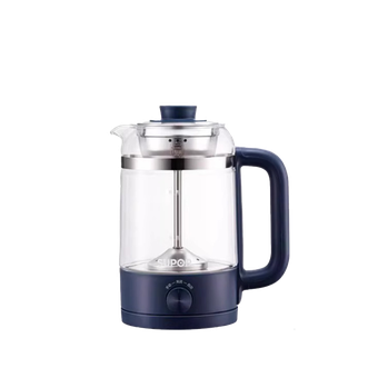 苏泊尔（SUPOR）  养生壶煮茶器煮茶1L壶电水壶热水壶烧水壶电热水壶304不锈钢迷你玻璃花茶壶黑茶 SW-10C06
