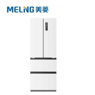 美菱/MELNG  BCD-400WP9CZX无忧嵌400法式四门家用60cm超窄零嵌净味抗菌速冻风冷无霜一级节能底部散热冰箱