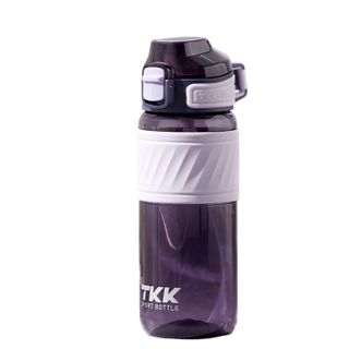 TKK  哈仑运动水杯运动水壶便携防摔太空杯塑料杯子  耀石紫 600ml TKK1025
