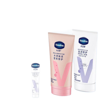 凡士林（Vaseline）  护手霜礼盒50mlx2+30ml 特润修护+焕亮 滋润保湿持久留香130ml礼盒