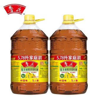 鲁花  家庭装 菜籽油 5.78L*2桶