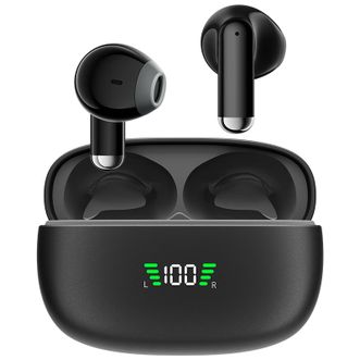 爱国者（aigo）  蓝牙耳机 半入耳式运动游戏长续航电量数显 TQ15