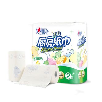 心相印  6粒装75节印花厨房纸巾 3提KT102