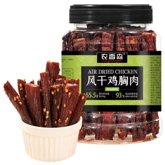 农香森nongxiangseng  风干鸡胸肉干 五香味500g*1罐 鸡肉条肉脯肉条零食耐嚼小吃