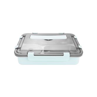 Debo  德铂迪亚斯便携饭盒五格1.4L大容量不锈钢餐盘