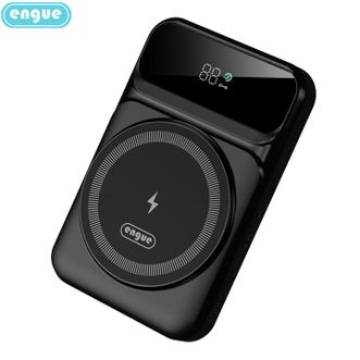 engue  恩谷3C认证 可上飞机磁吸充电宝超级快充适用苹华为10000mAh充电宝 EG-PD19 黑色 22.5W