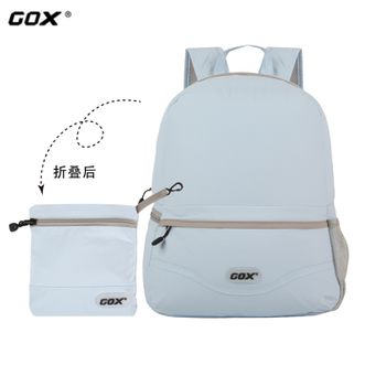 GOX  轻便折叠包双肩包女款儿童款户外旅游登山休闲书包 G-FB-BG12BL01