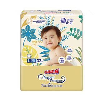 大王（GOO.N）  光羽致本之源 纸尿裤L32片(9-14kg)尿不湿婴儿 双重植物提取
