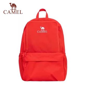 骆驼/Camel  户外双肩背包书包男女大学生徒步休闲爬山旅行旅游登山包 574C673606 极光红