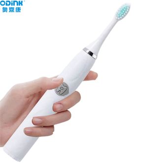 奥鼎康/ODINK  成人声波电动牙刷 全身防水持久续航口腔护理震动细软刷毛洁牙护牙洁牙器A-K3800（充电款）白色