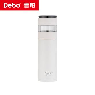 Debo  德铂茶韵保温杯316不锈钢车载泡茶学生杯子DEP-964 400ml 独立茶仓 硅胶底垫
