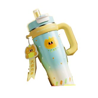 物生物（RELEA）  JV012362/3-1300高颜值女生保温杯可爱水杯大容量巨无霸陶瓷吸管杯