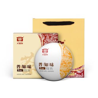 大益  普知味普洱熟茶茶饼357g-1饼 自饮送长辈节日送礼可长期保存