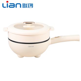 联创/Lian  多功能电炒锅电煮锅电火锅 煎炒焖炖煮上蒸下煮多用途锅少油不粘锅