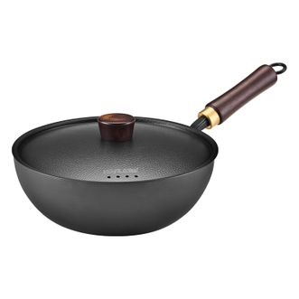 翰乐  中式锤纹家用小铁锅煎炒锅HL-DSBB01 24CM