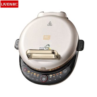 利仁  纯钛电饼铛LR-TKR1997 钛空人0涂层双盘可拆洗可调火40mm超深2000W双面加热烙饼锅家用电饼档