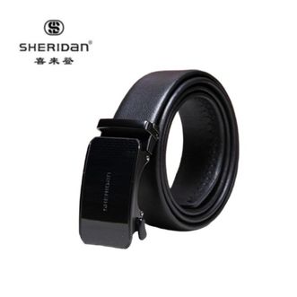 喜来登/SHERIDAN  男士二层牛皮腰带 黑色款礼盒装 NL240355S