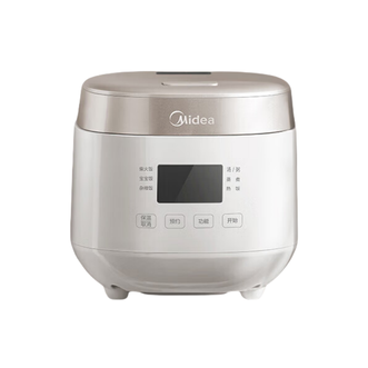 美的/Midea  电饭煲1-2-3人电饭锅迷你小型家用智能保温预约多功能煲汤煮粥迷你小饭煲 0涂层 2L 不锈钢内胆MB-RC201S