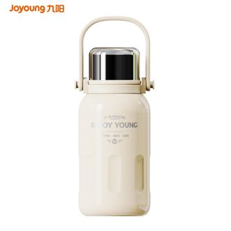 九阳/Joyoung  罗马假日系列保温杯 高颜值大容量保温杯316L不锈钢旅行壶大肚杯车载便携保温随行杯 白色