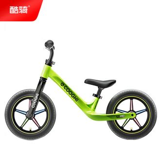 酷骑/COOGHI  S3Pro发光款充气轮胎12寸儿童滑行车2-6岁 镁合金车身免安装