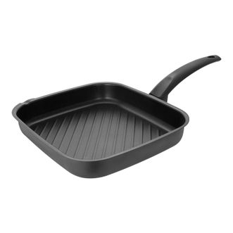 德铂（Debo）  煎锅不粘锅 条纹不粘方形牛排锅 24cm
