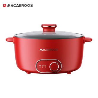 MACAIIROOS  电煮锅电火锅宿舍小电锅电热锅3.5L多功能多用途锅煮煎炒锅泡面锅
