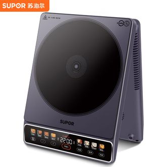 苏泊尔（SUPOR）  电磁炉2200W匀猛火电磁灶火锅炉家用智能预约多功能大线圈大彩屏
