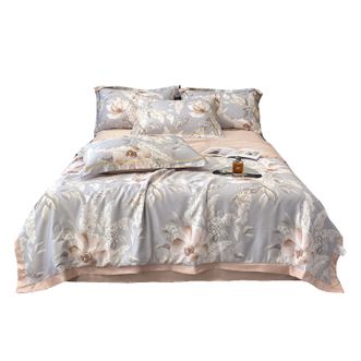 宜恋  沁凉丝滑夏季舒睡被家用双人夏凉被空调被200*230cm花颜AJF