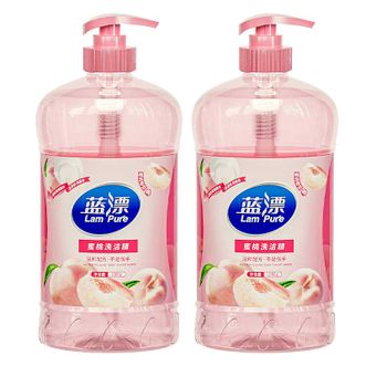 蓝漂  【1L*2瓶】桃洗洁精瓶家用实惠装