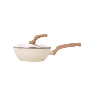 栢士德/BYSTON  钛陶瓷不粘炒锅 0氟不粘铝合金材质 不挑炉具