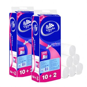 维达  卷纸 超韧4层无芯卫生纸150g*12卷*2提