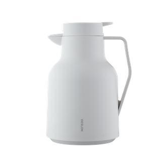 德世朗（DESLON）  温显保温壶1.5L 家用保温壶热水瓶玻璃内胆暖水壶办公室开水瓶学生宿舍热水壶 炼乳白
