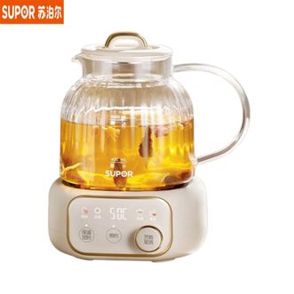 苏泊尔（SUPOR）  全玻璃养生壶SW-10Y06 迷你 0胶水恒温壶办公室花茶壶 12h保温24h预约烧水壶煮茶壶1L