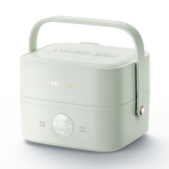 小熊/Bear  电热饭盒 保温饭盒 双层四胆便捷式插电蒸煮热可预约内胆分隔 DFHG16W-7绿色