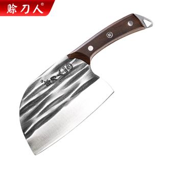赊刀人  经典款圆头切片刀锋利家用古法锻造锻打切肉圆头切片刀