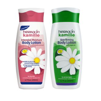 Herbacin  小甘菊紧肤乳200ml+特润身体乳200ml  XGJ518