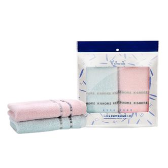 金号  绣丽毛巾系列-2 双条毛巾彩盒装 HY1678-2