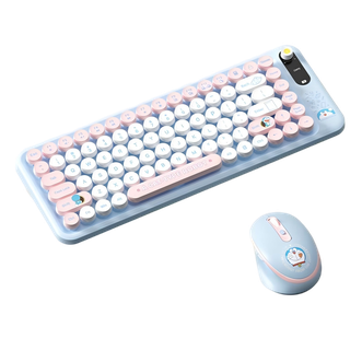 ROCK  哆啦A梦85键J10无线键盘鼠标套装RST10877