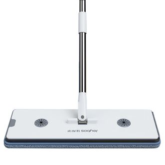 佳帮手  平板拖把 家用墩布拖布拖地 带桶一套 40cm 2布 0.7mm杆